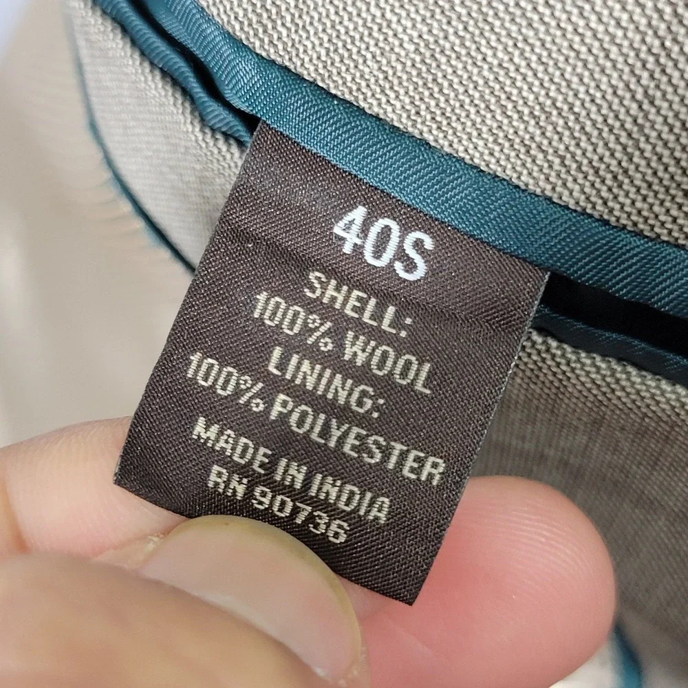 Greg Norman‎ Tasso Elba Men's Sport Coat Blazer Two Button Brown Wool 40S Slim